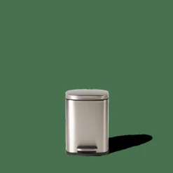 ADELE Poubelle à Pédale 5l Argent