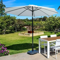 ALU Parasol Sans Pied De Parasol Blanc