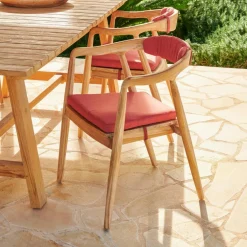 AUGUST Coussin D'assise Rouge