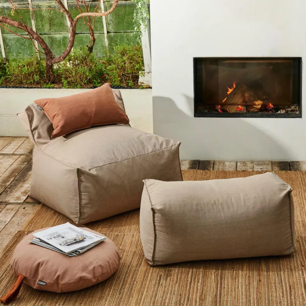 BAGIE Fauteuil Pouf Poire Beige