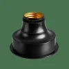 BATI Douille Lampe Pile E27 Noir