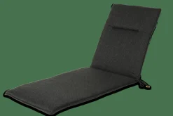 BAYA Coussin De Jardin Chaise Longue Noir