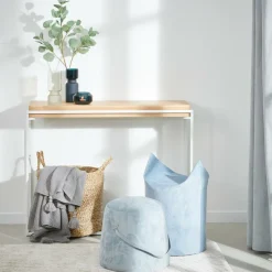 BLOK Table Murale Blanc, Naturel