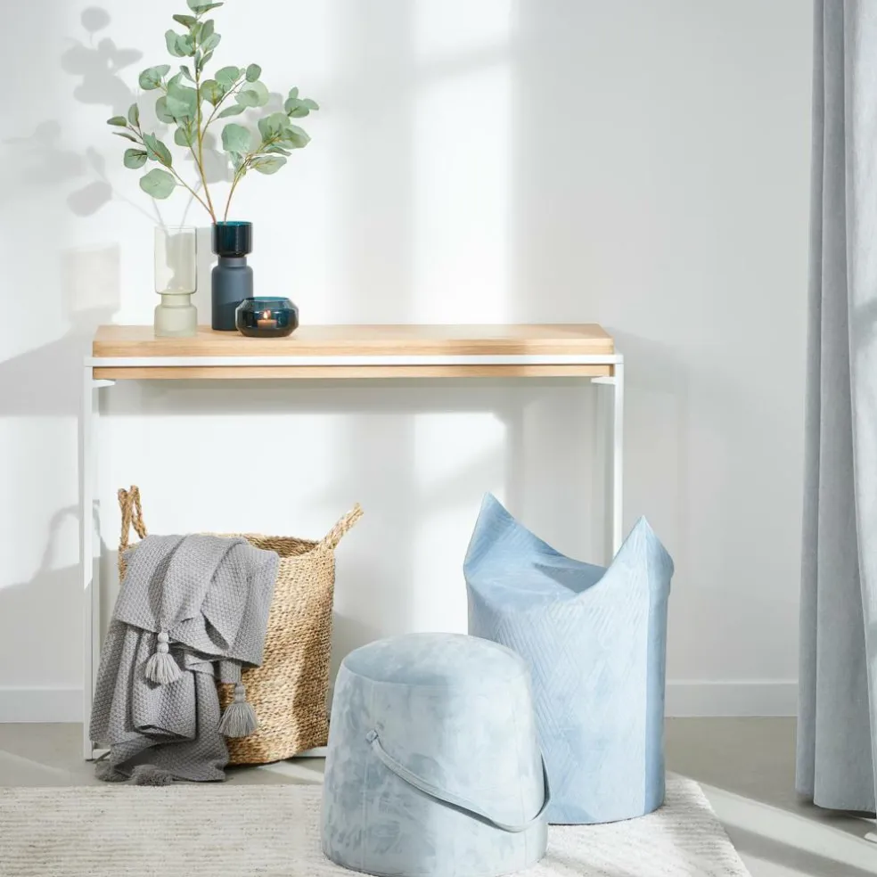 BLOK Table Murale Blanc, Naturel