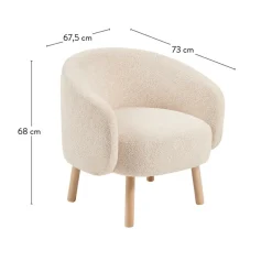 BOLI Fauteuil Largeur : 67,5 Cm