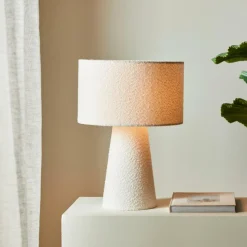 BOUCLE LUME Lampe De Table Blanc