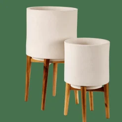 CHIARO Pot De Fleurs Blanc