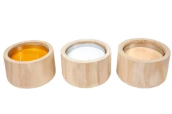 CITRONELLA WOOD Bougie De Jardin Blanc
