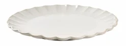 DAHLIA Assiette Blanc