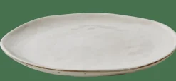 EARTH MARL Assiette Plate Crème
