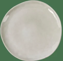 EARTH MARL Assiette Plate Crème
