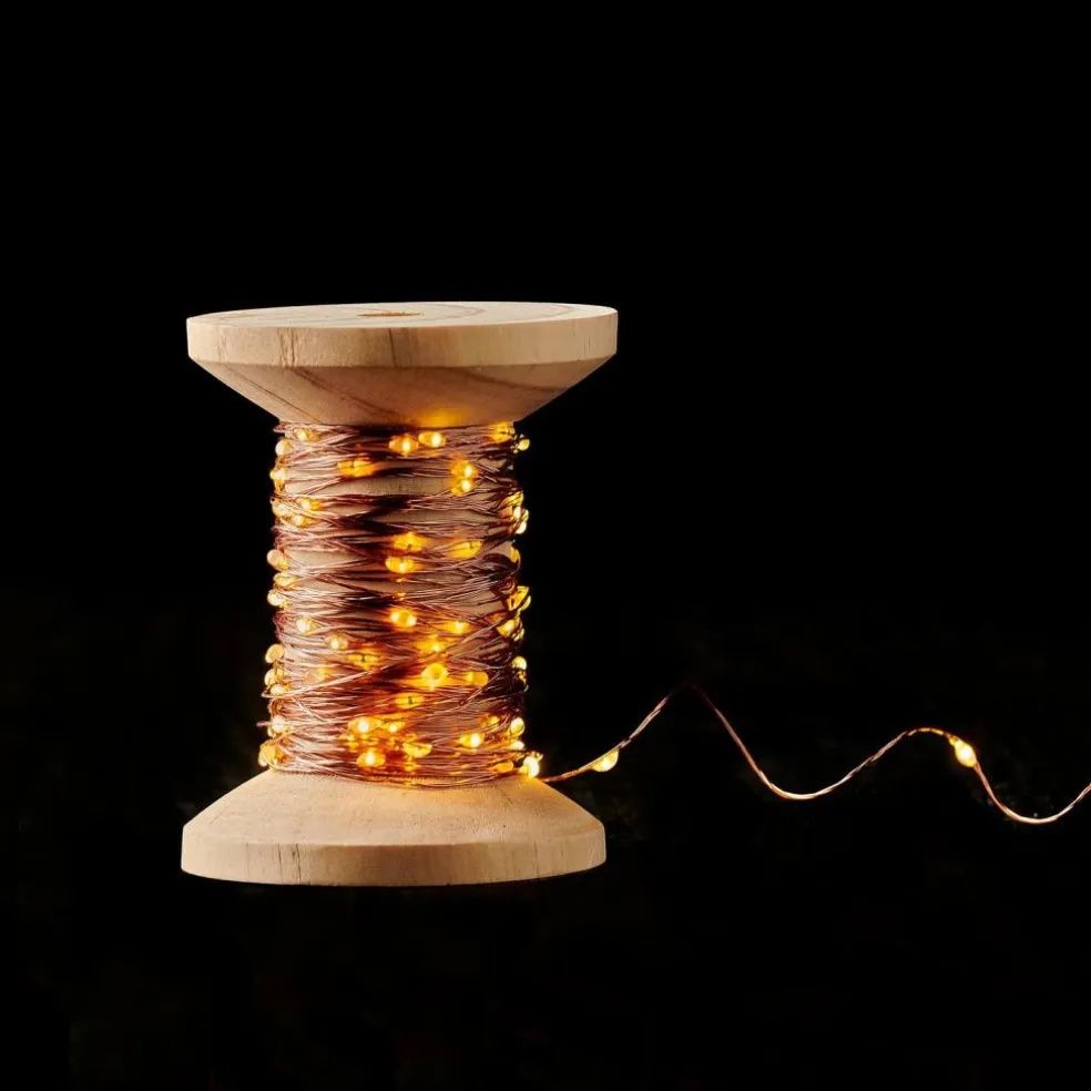 ELLI Guirlande Lumineuse Cuivre
