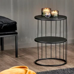 ELMER Table D'appoint Noir