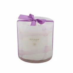 ESCAPE PURPLE IRIS Bougie Parfumée Dans Un Verre Mauve Clair
