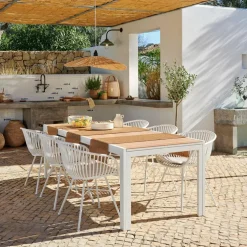 ETHAN & LOIC Set De Jardin Blanc
