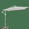 FIJI Parasol Déporté Sans Pied De Parasol Gris Clair