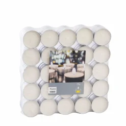 FLAME Bougies Chauffe-plat Set De 100 Blanc