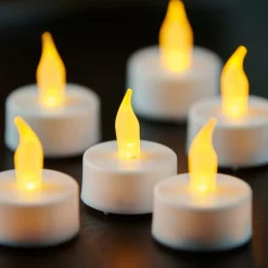 FLAME Bougies Chauffe-plat Set De 30 Blanc