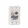 FLAME Bougies Maxi Chauffe-plat Blanc