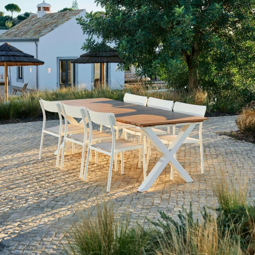 FORMAX & MAVAS Set De Jardin Natural/blanc