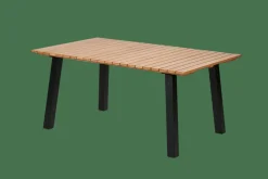 FORMAX Table De Jardin Avec Pieds X Natural/noir