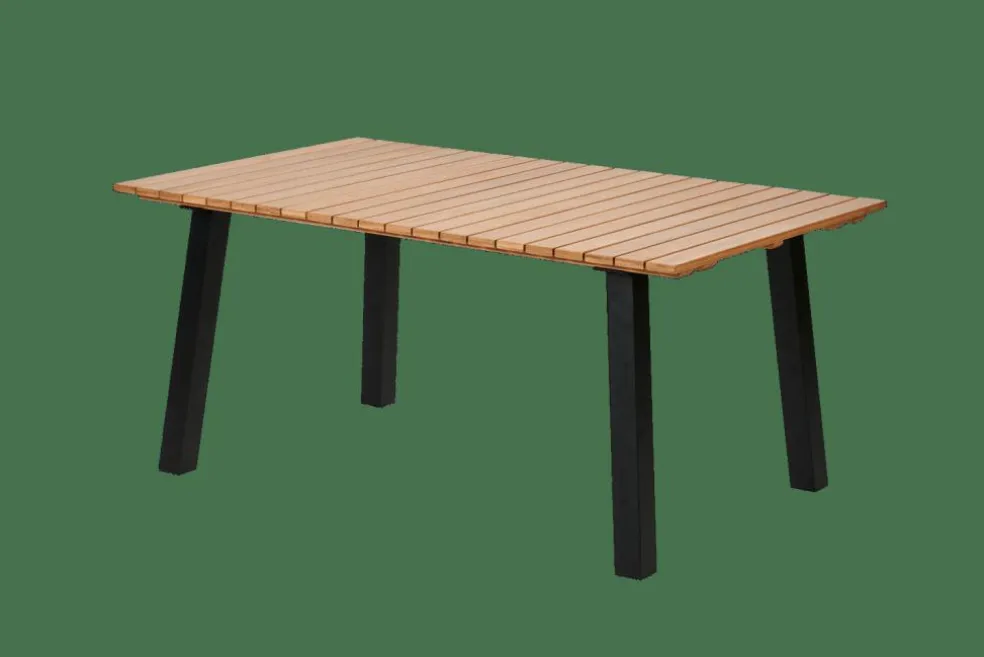FORMAX Table De Jardin Avec Pieds X Natural/noir