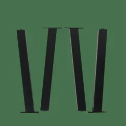 FORMAX Table De Jardin Avec Pieds Natural/noir