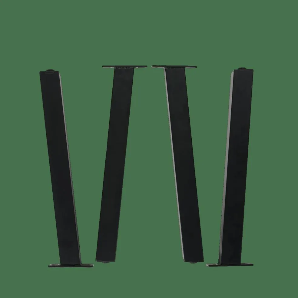 FORMAX Table De Jardin Avec Pieds Natural/noir