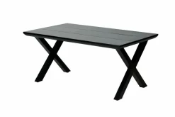 FORMAX Table De Jardin Avec Pieds X Noir