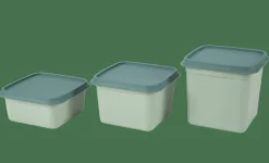 FREEZER Boîtes Congélation Set De 10 Menthe, Vert Foncé
