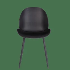 FREYA Chaise De Salle à Manger Noir