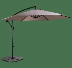 HAWAI Parasol Déporté Sans Pied De Parasol Taupe