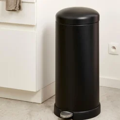 INDUSTRIA Poubelle à Pédale 27 L Noir