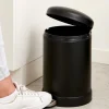 INDUSTRIA Poubelle à Pédale 5l Noir