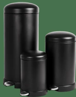 INDUSTRIA Poubelle à Pédale 5l Noir