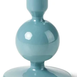 ISA Bougeoir Opale Bleue Bleu
