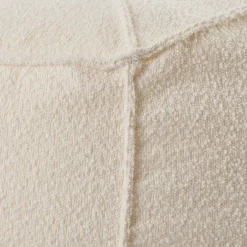 JACKI Fauteuil Pouf Poire Blanc
