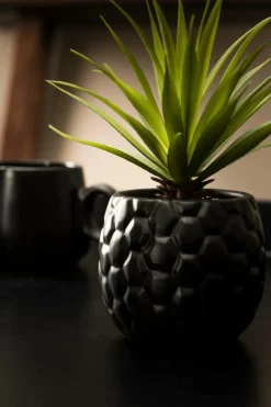 LARGO Pot De Fleurs Noir