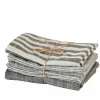 LAURENT Torchon Set De 3 Brun