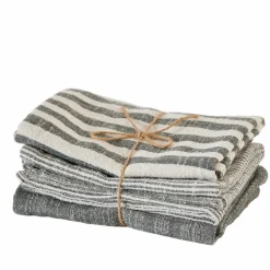 LAURENT Torchon Set De 3 Brun