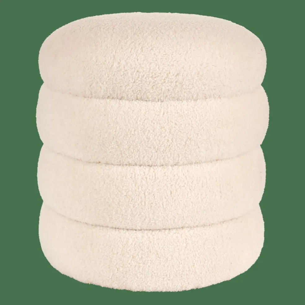 LOBBY Pouf Blanc Cassé