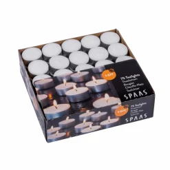 LUZ Support Bougie Chauffe-plat Blanc