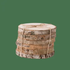 MADERA Dessous-de-verre Set De 6 Naturel