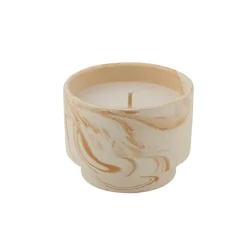 MARBLE Bougie D'extérieur Blanc, Orange