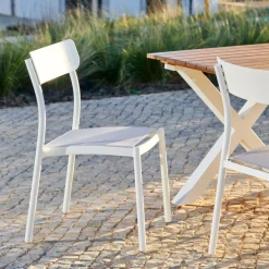 MAVAS Chaise Empilable Blanc