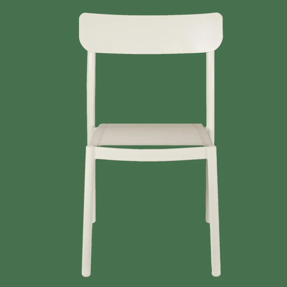 MAVAS Chaise Empilable Blanc