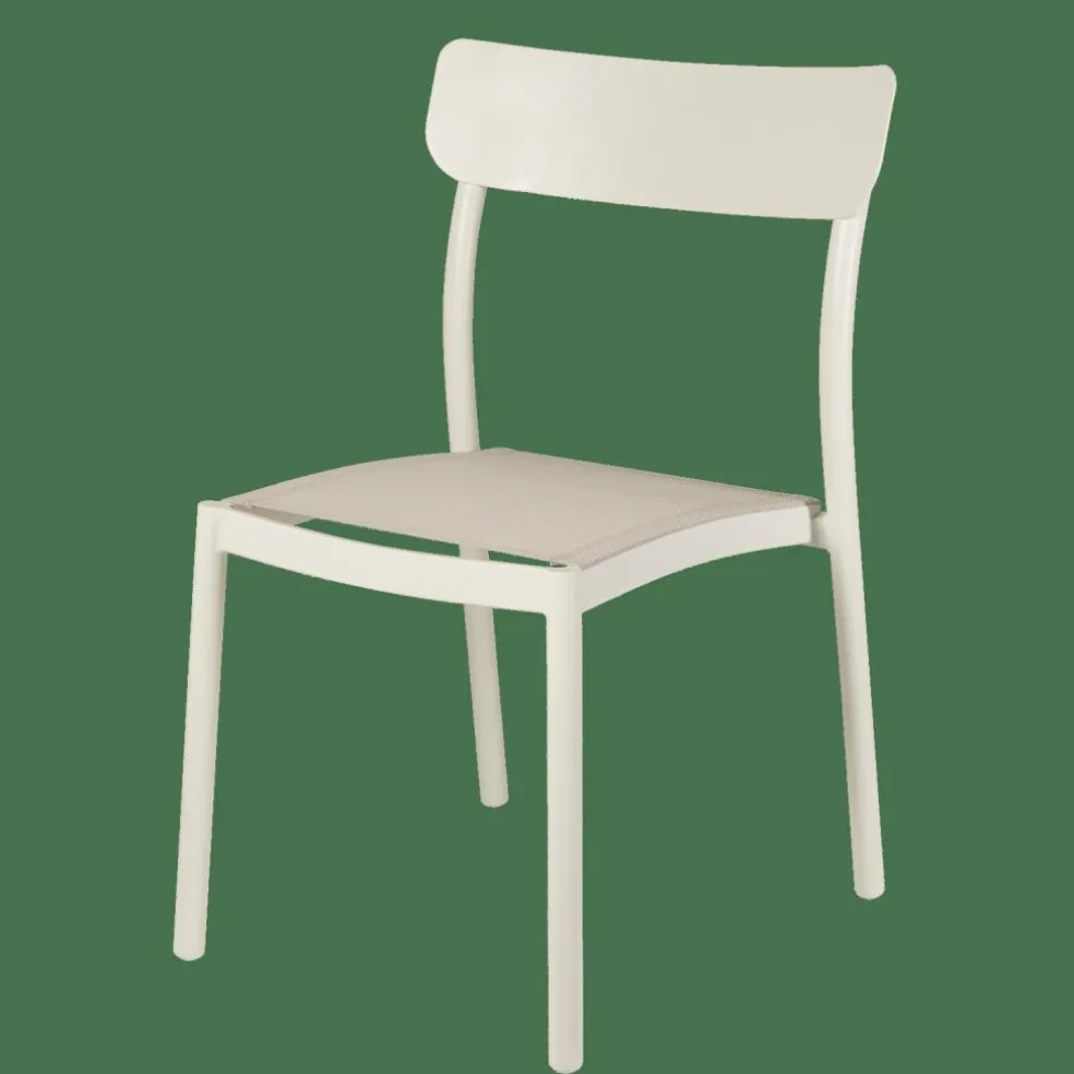 MAVAS Chaise Empilable Blanc