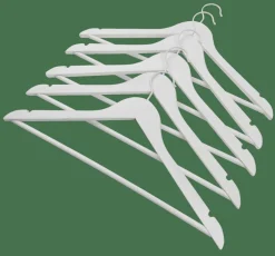 NEW WOOD Cintres Set De 5 Blanc