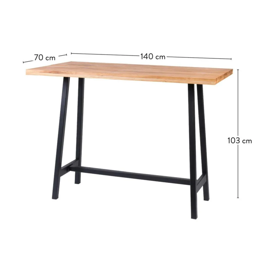 OAK SPLIT Table De Bar Naturel