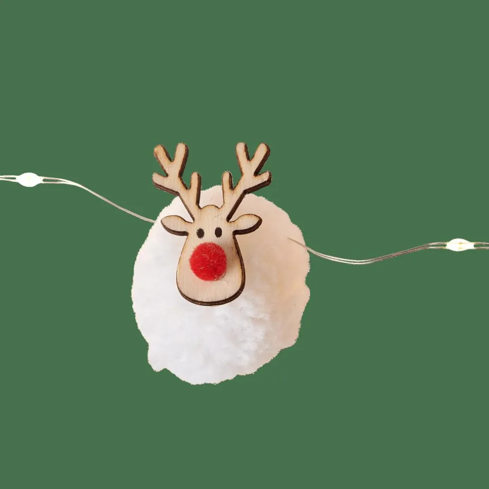 OH DEER Guirlande Lumineuse Avec 20 LEDs Blanc